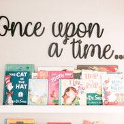 Once upon a time | Wall decal | 3D Wall Decal | Kids Bedroom Decor | Organization | Book Storage | Office Decor | Playroom Decor | Nursery
