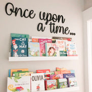 Once upon a time | Wall decal | 3D Wall Decal | Kids Bedroom Decor | Organization | Book Storage | Office Decor | Playroom Decor | Nursery