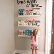 Once upon a time | Wall decal | 3D Wall Decal | Kids Bedroom Decor | Organization | Book Storage | Office Decor | Playroom Decor | Nursery