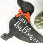 Happy Halloweenie Dachshund | Dachshund Sign | Halloween Sign | Dog Sign | Fromt Door Sign | Wiener Dog Sign | Halloweenie | Dog Mom