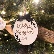 Wooden Christmas Ornament | Engraved Ornaments | Personalized Ornament | Family Ornament | Kids Ornament | Engagement Ornament | Tree