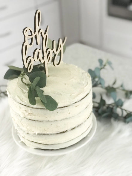Cake Topper | Wood Cake Topper | Baby shower Decor | Wedding Cake Topper | Custom Cake Topper | Cake Decor | Party Decor | Gender Reveal