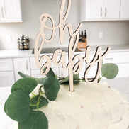 Cake Topper | Wood Cake Topper | Baby shower Decor | Wedding Cake Topper | Custom Cake Topper | Cake Decor | Party Decor | Gender Reveal