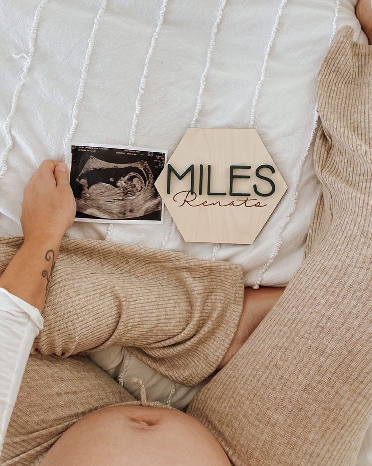 Mini Birth Announcement | Birth Announcement | 3D Name Sign | Mini Name Sign | Engraved Name Sign | Nursery Decor | Pregnancy Announcement