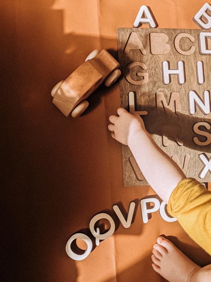 Chunky Alphabet Puzzle | Wooden Puzzle | Montessori Toys | Childrens Games | Puzzle | Learning Toys | Wood Decor | Modern Decor | Baby