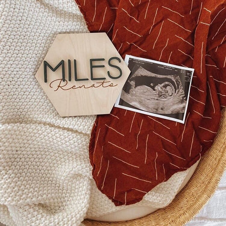 Mini Birth Announcement | Birth Announcement | 3D Name Sign | Mini Name Sign | Engraved Name Sign | Nursery Decor | Pregnancy Announcement