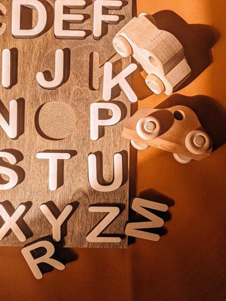 Chunky Alphabet Puzzle | Wooden Puzzle | Montessori Toys | Childrens Games | Puzzle | Learning Toys | Wood Decor | Modern Decor | Baby
