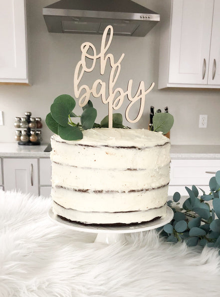 Cake Topper | Wood Cake Topper | Baby shower Decor | Wedding Cake Topper | Custom Cake Topper | Cake Decor | Party Decor | Gender Reveal