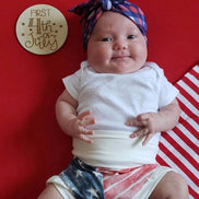 First Holiday Milestones | Milestone Discs | Wooden Milestone Markers | Baby Photo Props | Baby Shower Gifts | Baby's Firsts Milestone Set
