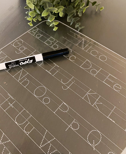 Letter Tracing | Acrylic Letter Board | Dry Erase Letters | Educational Toys | Letter Recognition | Alphabet Practice | Homeschooling