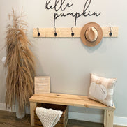 Hello Pumpkin Decal | 3D Wood Sign | Wood Sign | Fall Sign | Pumpkin Sign | Fall Decor | 3D Wall Words | Entryway Decor | Seasonal Decor |