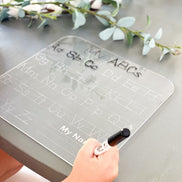 Letter Tracing | Acrylic Letter Board | Dry Erase Letters | Educational Toys | Letter Recognition | Alphabet Practice | Homeschooling