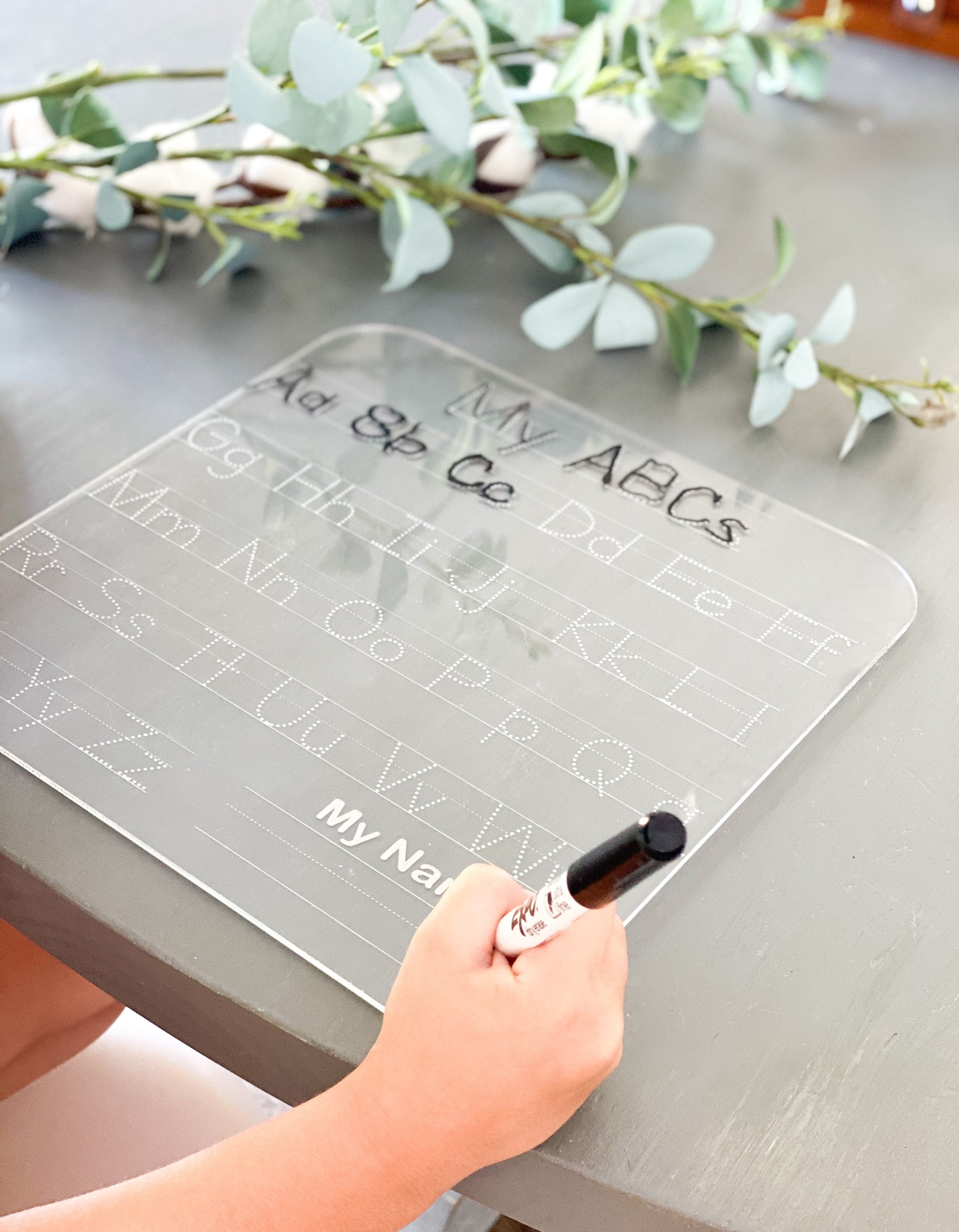 Letter Tracing | Acrylic Letter Board | Dry Erase Letters | Educational Toys | Letter Recognition | Alphabet Practice | Homeschooling