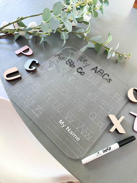 Letter Tracing | Acrylic Letter Board | Dry Erase Letters | Educational Toys | Letter Recognition | Alphabet Practice | Homeschooling