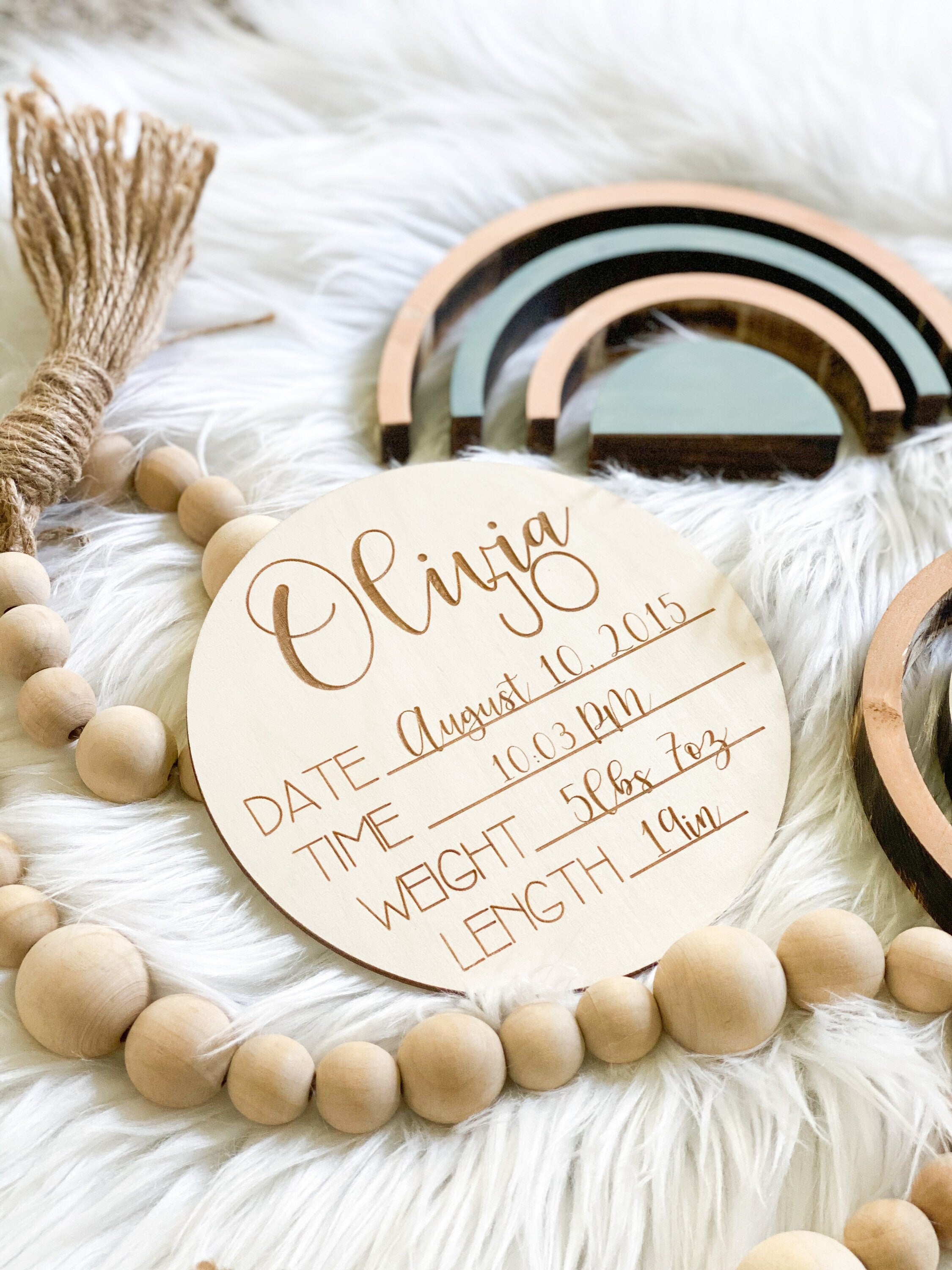 Newborn Announcement | Baby Stats | Newborn Photography | Newborn Photo Prop | Birth Announcement | Baby Milestone Cards | Baby Name Plaque