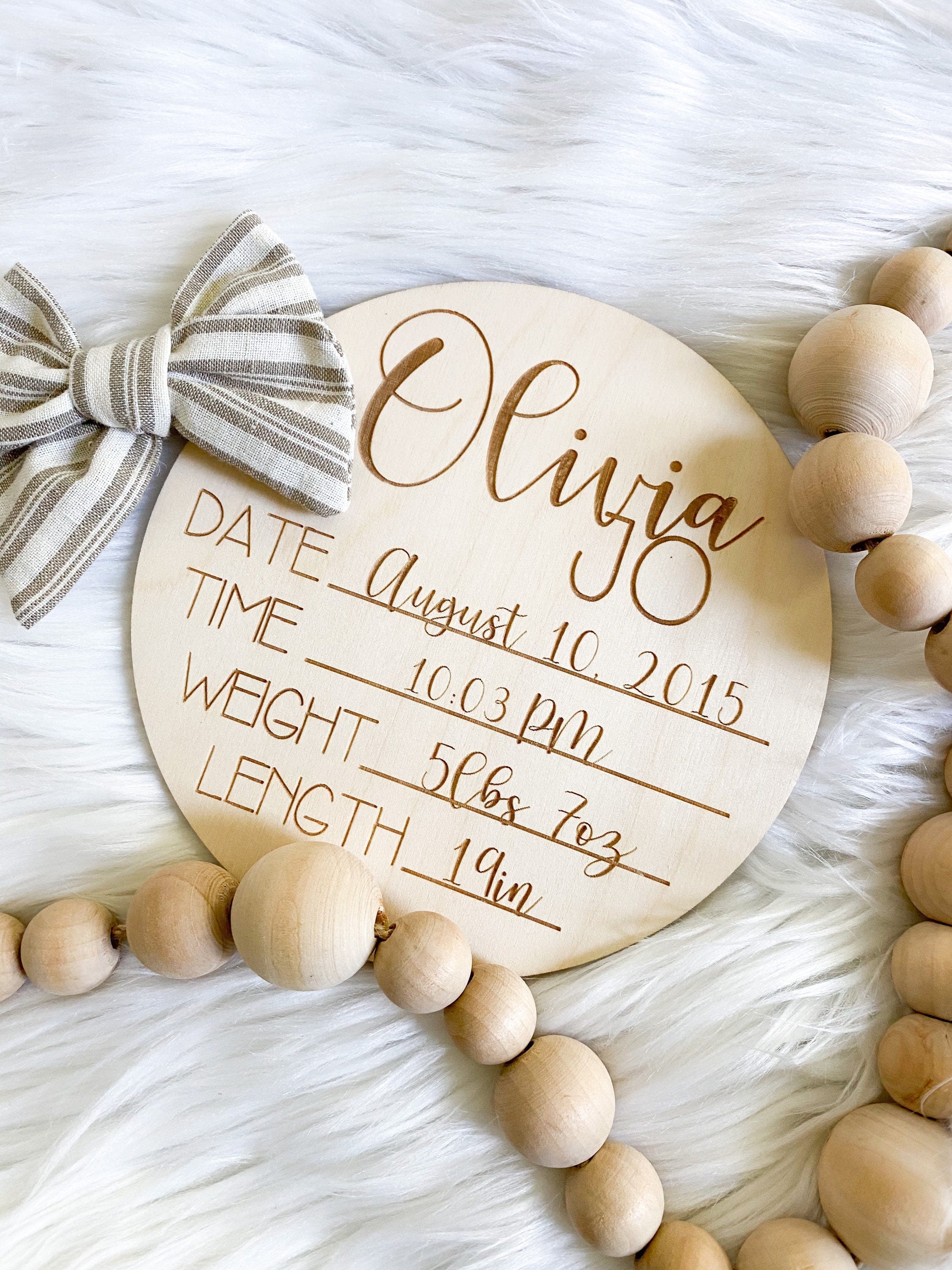 Newborn Announcement | Baby Stats | Newborn Photography | Newborn Photo Prop | Birth Announcement | Baby Milestone Cards | Baby Name Plaque