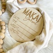Newborn Announcement | Baby Stats | Newborn Photography | Newborn Photo Prop | Birth Announcement | Baby Milestone Cards | Baby Name Plaque