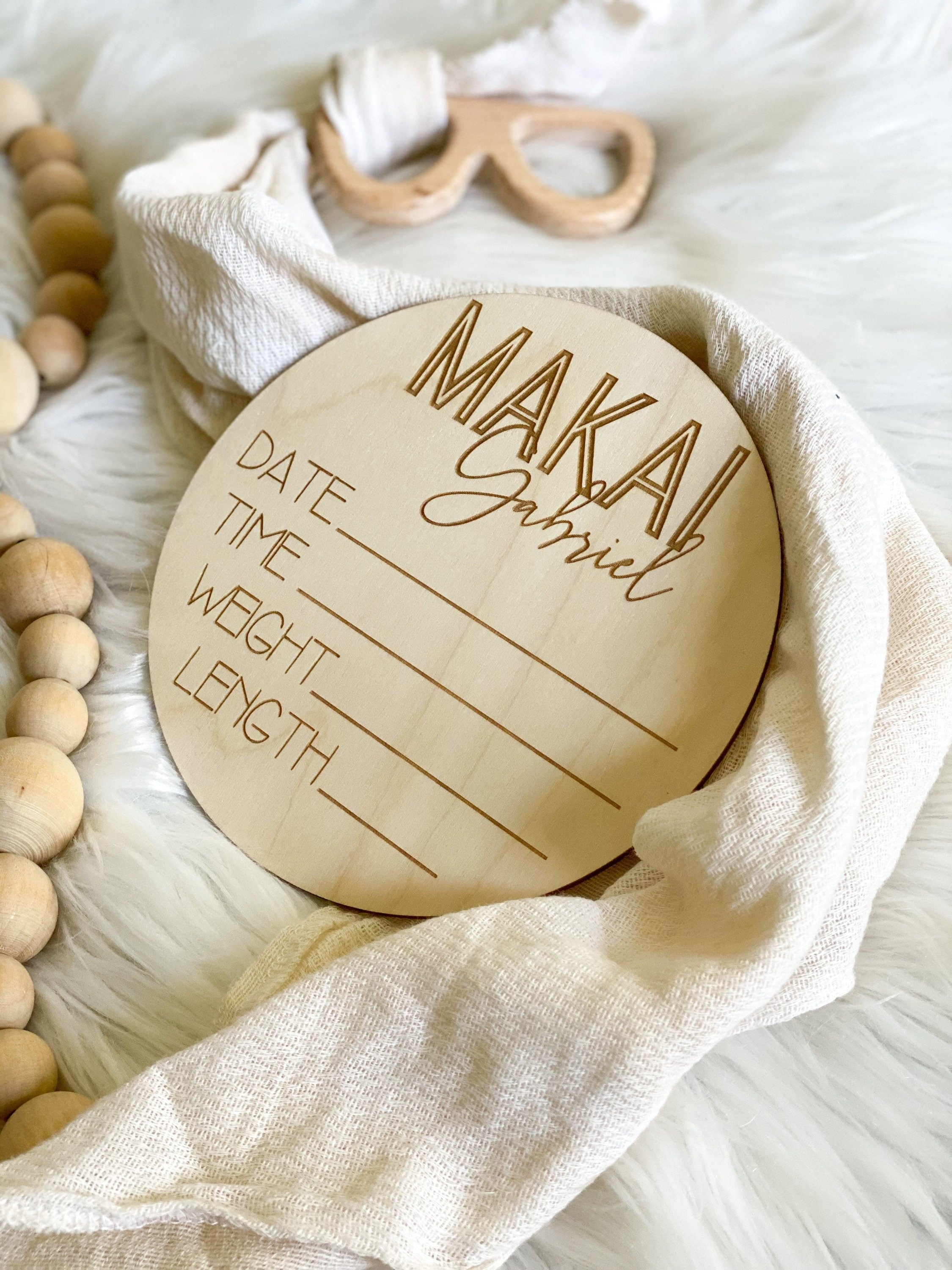 Newborn Announcement | Baby Stats | Newborn Photography | Newborn Photo Prop | Birth Announcement | Baby Milestone Cards | Baby Name Plaque