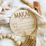 Newborn Announcement | Baby Stats | Newborn Photography | Newborn Photo Prop | Birth Announcement | Baby Milestone Cards | Baby Name Plaque