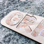 Acrylic Name Puzzle | Name Puzzle | Montessori Toys | Kids Decor | Boho Decor | Kids Gifts | Birthday Gifts | Toys | Stocking Stuffer | Wood