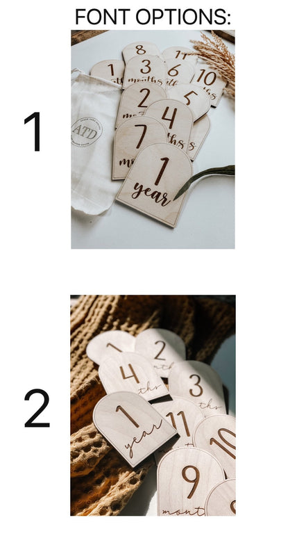 Modern Milestone Cards | Modern Design | Modern Monthly Milestones | Milestone Photos | Newborn Photos | Baby Photo Props | Modern Nursery