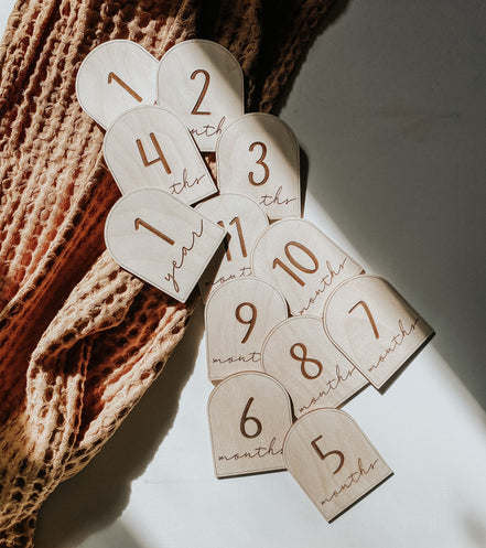 Modern Milestone Cards | Modern Design | Modern Monthly Milestones | Milestone Photos | Newborn Photos | Baby Photo Props | Modern Nursery