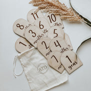 Modern Milestone Cards | Modern Design | Modern Monthly Milestones | Milestone Photos | Newborn Photos | Baby Photo Props | Modern Nursery