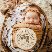 You are my sunshine wooden disc | Photo Prop | Nursery Decor | Milestones | Newborn Photos | Newborn Photography | Boho Decor | Sun Decor |