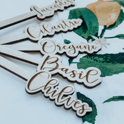 Herb Garden Markers | Garden Stakes | Plant Markers | Gardening | Indoor Garden | Herb Garden | Garden Accessories | Plants