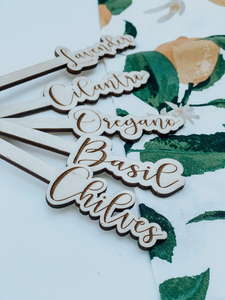 Herb Garden Markers | Garden Stakes | Plant Markers | Gardening | Indoor Garden | Herb Garden | Garden Accessories | Plants