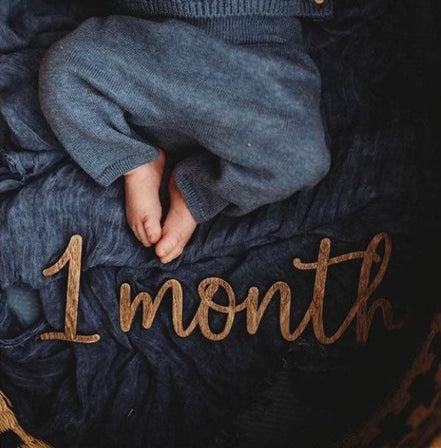 Monthly Milestone Prop | Photo Prop | Wood Photo Prop | Baby Milestone Markers | Wood Milestone photo | Baby Gear | 3D baby Cutout | Nursery