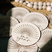 Boho milestones | Wooden Milestones | Milestone Discs | Sunshine Decor | Modern Sunshine | Modern Milestone | Baby Shower Gift | Newborn