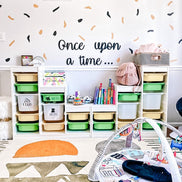 Once upon a time | Wall decal | 3D Wall Decal | Kids Bedroom Decor | Organization | Book Storage | Office Decor | Playroom Decor | Nursery