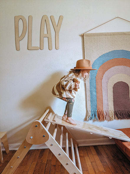 Play Sign | Playroom Sign | Nursery Sign | 3D Sign | Playroom Decor | Custom Sign | Word Sign | Playroom | Play | Montessori | Wood Sign