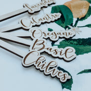 Herb Garden Markers | Garden Stakes | Plant Markers | Gardening | Indoor Garden | Herb Garden | Garden Accessories | Plants