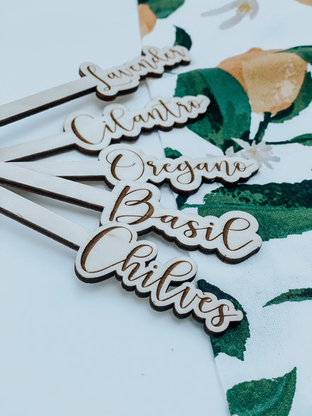 Herb Garden Markers | Garden Stakes | Plant Markers | Gardening | Indoor Garden | Herb Garden | Garden Accessories | Plants