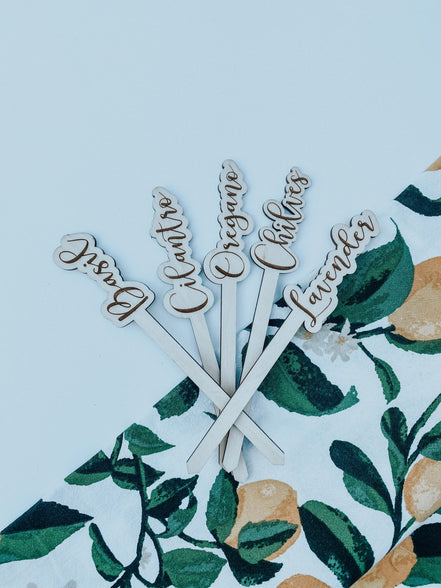 Herb Garden Markers | Garden Stakes | Plant Markers | Gardening | Indoor Garden | Herb Garden | Garden Accessories | Plants