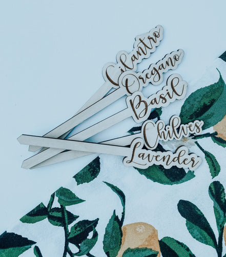 Herb Garden Markers | Garden Stakes | Plant Markers | Gardening | Indoor Garden | Herb Garden | Garden Accessories | Plants