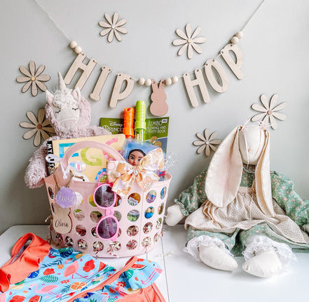 Hip Hop Garland | Easter Garland | Bunny Garland | Wood Garland | Wooden Garland | Garland | Spring Garland | Spring Decor | Easter Decor