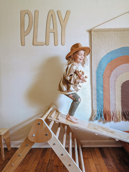 Play Sign | Playroom Sign | Nursery Sign | 3D Sign | Playroom Decor | Custom Sign | Word Sign | Playroom | Play | Montessori | Wood Sign