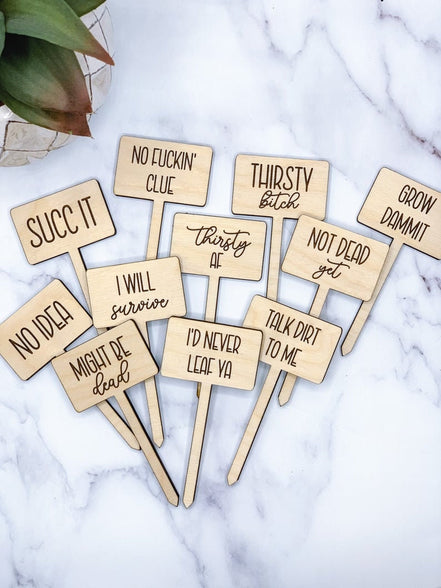 Herb Markers | Funny Herb Garden | Plant Markers | Mothers Day | Garden Decor | Herb Stake | Plant Stakes | Plants | Garden Humor | Plants