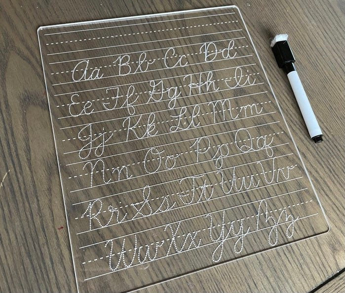 Letter Tracing | Acrylic Letter Board | Dry Erase Letters | Educational Toys | Letter Recognition | Alphabet Practice | Homeschooling