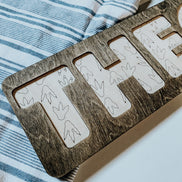 Dinosaur Name Puzzle | Name Puzzle | Wooden Puzzle | Montessori | Wooden Toys | Name Sign | Boys Decor | Decor | Puzzle |
