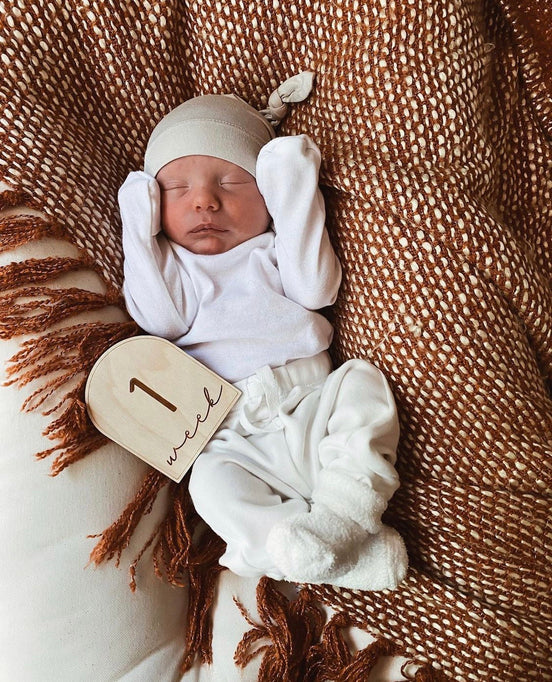 Modern Milestone Cards | Modern Design | Modern Monthly Milestones | Milestone Photos | Newborn Photos | Baby Photo Props | Modern Nursery