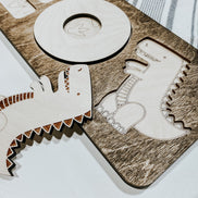 Dinosaur Name Puzzle | Name Puzzle | Wooden Puzzle | Montessori | Wooden Toys | Name Sign | Boys Decor | Decor | Puzzle |