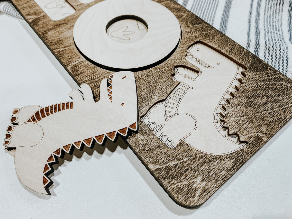 Dinosaur Name Puzzle | Name Puzzle | Wooden Puzzle | Montessori | Wooden Toys | Name Sign | Boys Decor | Decor | Puzzle |