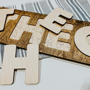Dinosaur Name Puzzle | Name Puzzle | Wooden Puzzle | Montessori | Wooden Toys | Name Sign | Boys Decor | Decor | Puzzle |