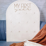 First Birthday Decor | First Birthday Photo Display | Baby Monthly Photos | Photo Prop | Birthday Decor | First Birthday | Boho Birthday |