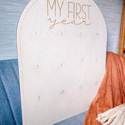 First Birthday Decor | First Birthday Photo Display | Baby Monthly Photos | Photo Prop | Birthday Decor | First Birthday | Boho Birthday |