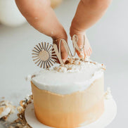 One cake topper | Sun Cake Topper | First Birthday Cake | Cake Smash | Cake Topper | Sunshine Birthday | Sun Decor | Sun | Boho Birthday